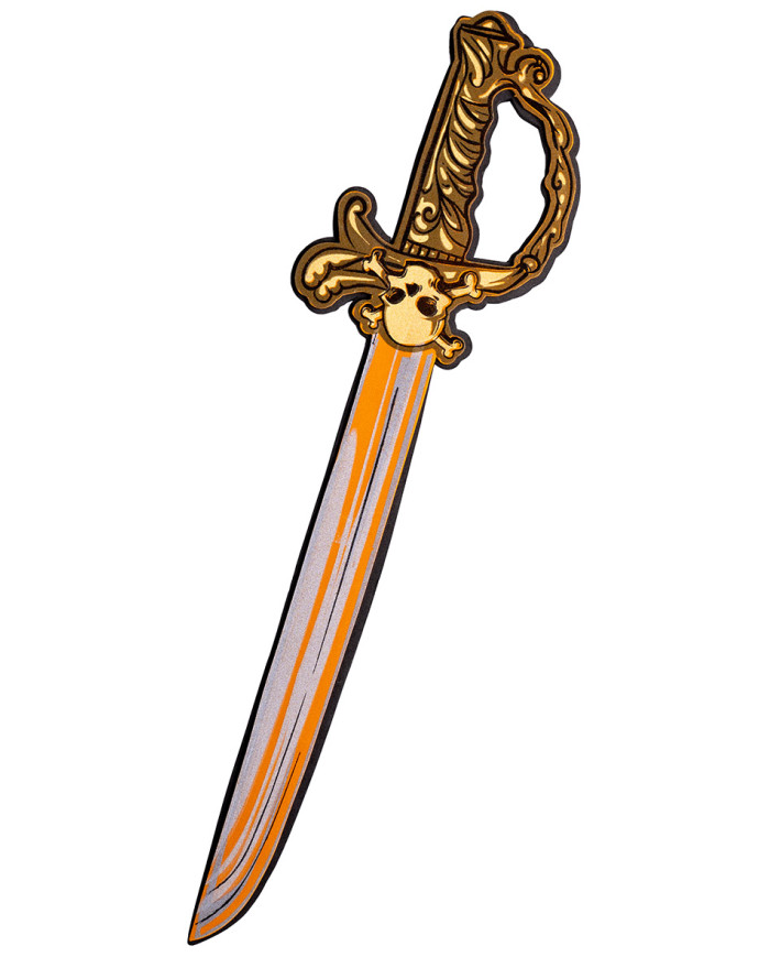 Espada pirata eva l.cm.54 aprox. sobre cartoncillo