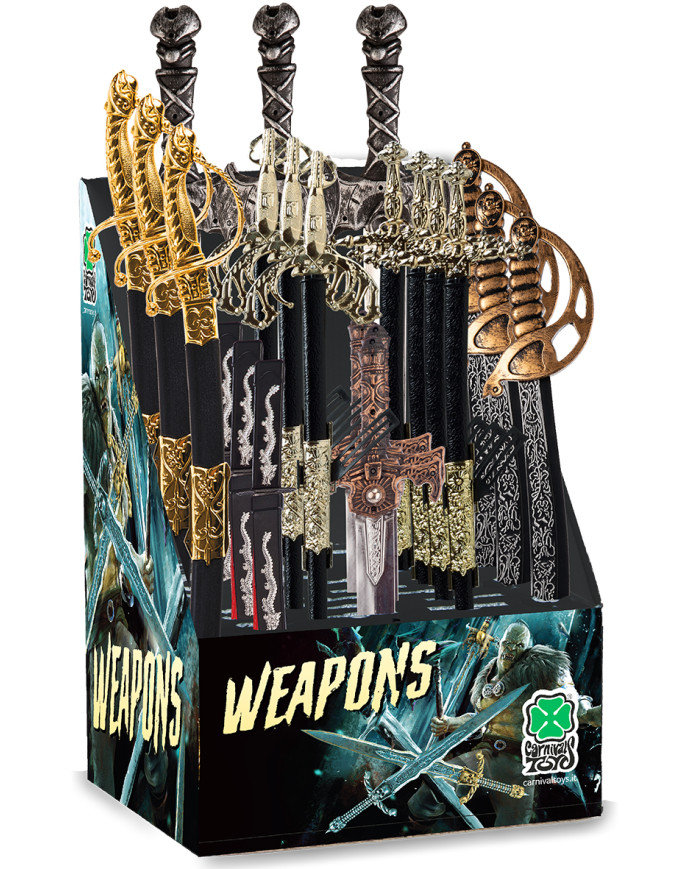 Display Box With 24 Ass.Swords