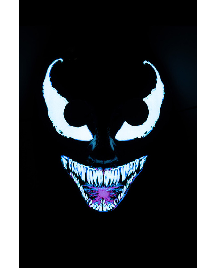 Blu mask with lighting decorations (batteries not included) in pbh