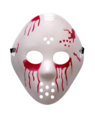 Masque hockey sanglant, sur papier cartonné
