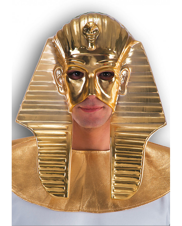 Metallized plastic mask to appear like the egyptian ruler
