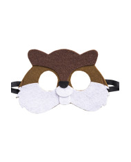 Felt beaver  mask on card