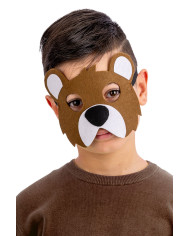 Bärenmaske für Kinder aus Filz mit Aufhänger