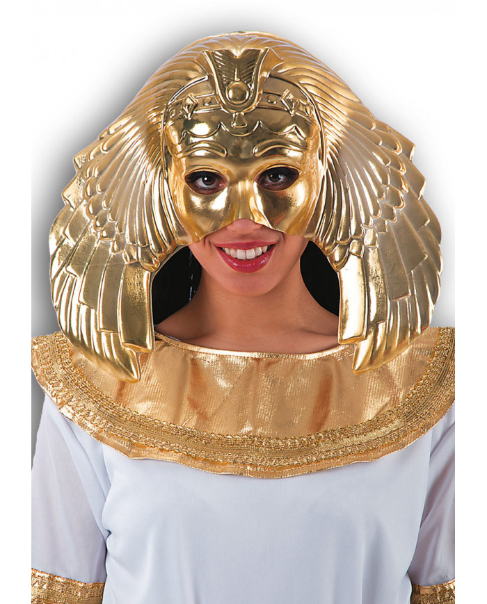 Metallized plastic mask to represent the beautiful egyptian