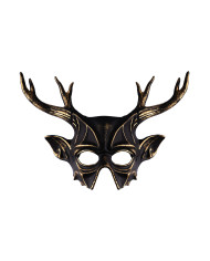 Hard plastic deer mask on card