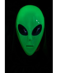 Hard plastic alien mask on card