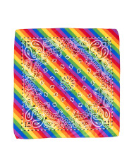 Pañuelo de tela de 55 x 55 cm aprox. en bolsa con solapa de cartón