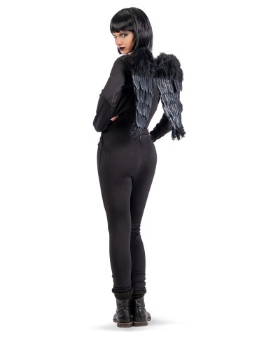 Black feather wings h.cm.50x45 in pbh
