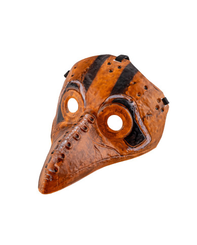 Ensemble déguisement corbeau horreur (masque en plastique et cape avec capuche), sur papier cartonné